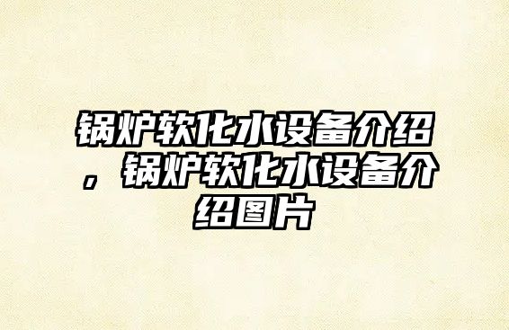 鍋爐軟化水設備介紹，鍋爐軟化水設備介紹圖片