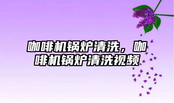 咖啡機鍋爐清洗，咖啡機鍋爐清洗視頻