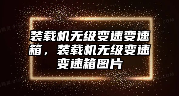 裝載機(jī)無(wú)級(jí)變速變速箱，裝載機(jī)無(wú)級(jí)變速變速箱圖片