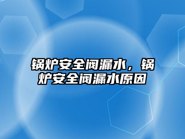 鍋爐安全閥漏水，鍋爐安全閥漏水原因