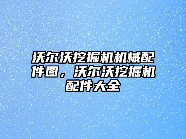 沃爾沃挖掘機機械配件圖，沃爾沃挖掘機配件大全