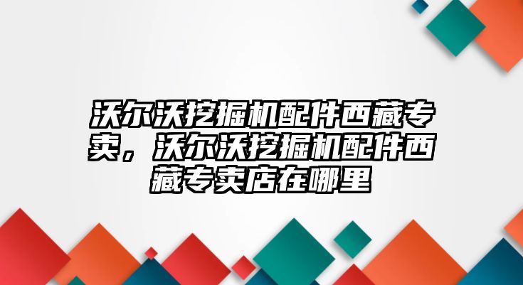 沃爾沃挖掘機(jī)配件西藏專賣，沃爾沃挖掘機(jī)配件西藏專賣店在哪里