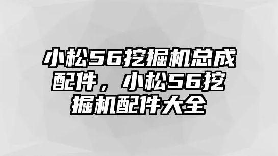 小松56挖掘機(jī)總成配件，小松56挖掘機(jī)配件大全