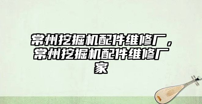 常州挖掘機(jī)配件維修廠，常州挖掘機(jī)配件維修廠家