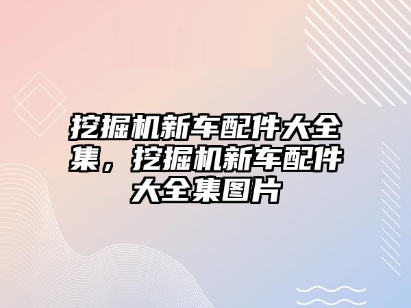 挖掘機新車配件大全集，挖掘機新車配件大全集圖片