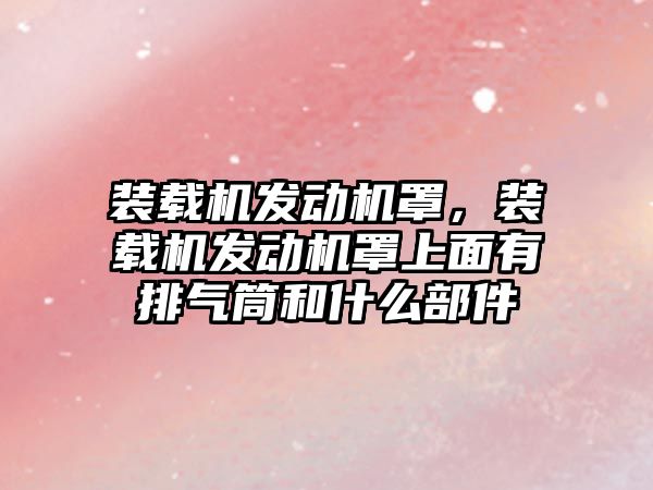 裝載機發(fā)動機罩，裝載機發(fā)動機罩上面有排氣筒和什么部件