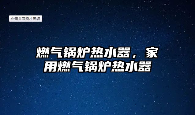 燃?xì)忮仩t熱水器，家用燃?xì)忮仩t熱水器