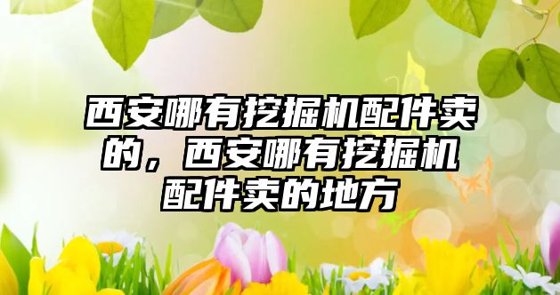 西安哪有挖掘機(jī)配件賣的，西安哪有挖掘機(jī)配件賣的地方