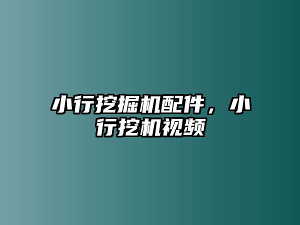 小行挖掘機配件，小行挖機視頻