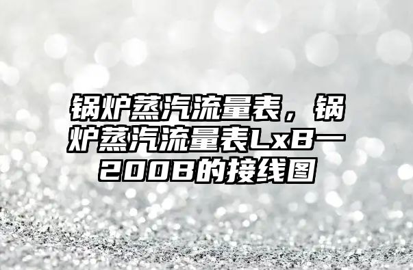 鍋爐蒸汽流量表，鍋爐蒸汽流量表LxB一200B的接線圖