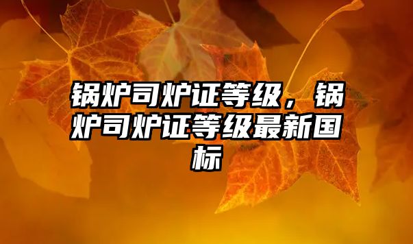 鍋爐司爐證等級(jí)，鍋爐司爐證等級(jí)最新國(guó)標(biāo)