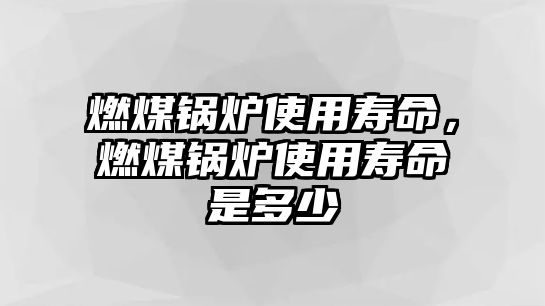 燃煤鍋爐使用壽命，燃煤鍋爐使用壽命是多少