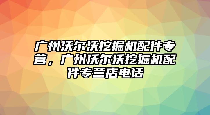 廣州沃爾沃挖掘機(jī)配件專營，廣州沃爾沃挖掘機(jī)配件專營店電話