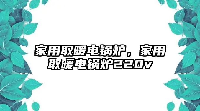 家用取暖電鍋爐，家用取暖電鍋爐220v