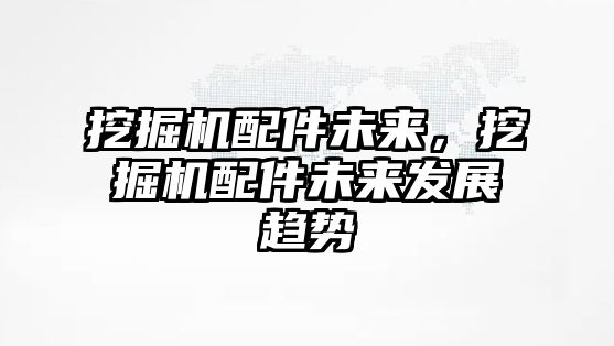 挖掘機配件未來，挖掘機配件未來發(fā)展趨勢