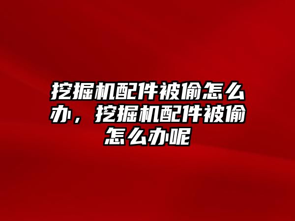 挖掘機配件被偷怎么辦，挖掘機配件被偷怎么辦呢