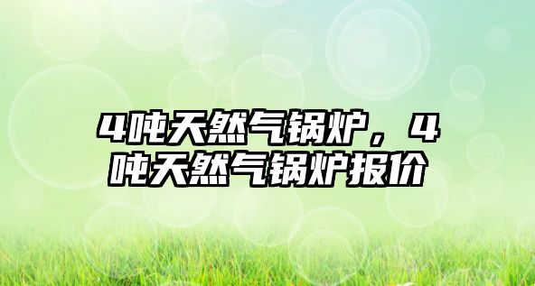 4噸天然氣鍋爐，4噸天然氣鍋爐報價