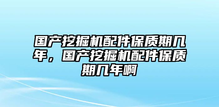 國產(chǎn)挖掘機(jī)配件保質(zhì)期幾年，國產(chǎn)挖掘機(jī)配件保質(zhì)期幾年啊