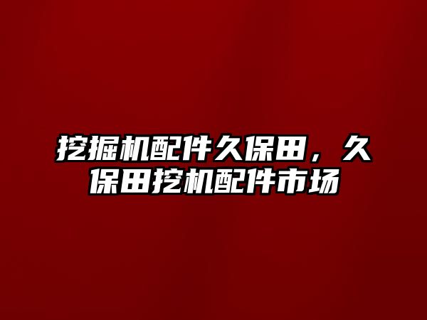 挖掘機配件久保田，久保田挖機配件市場