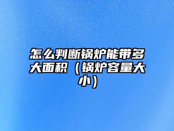 怎么判斷鍋爐能帶多大面積（鍋爐容量大?。? class=