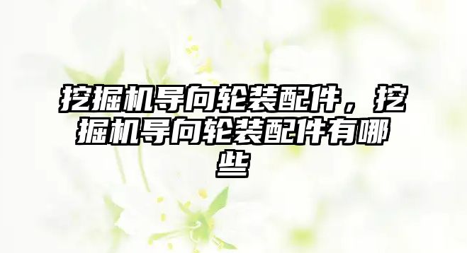 挖掘機導(dǎo)向輪裝配件，挖掘機導(dǎo)向輪裝配件有哪些