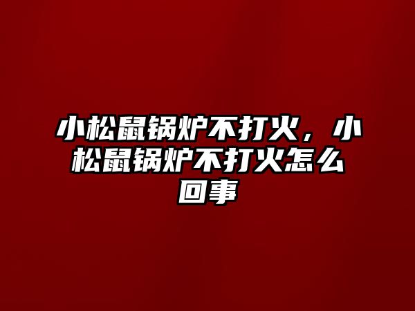 小松鼠鍋爐不打火，小松鼠鍋爐不打火怎么回事