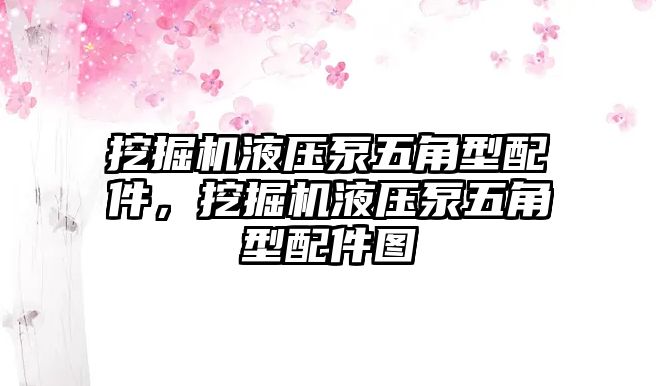 挖掘機(jī)液壓泵五角型配件，挖掘機(jī)液壓泵五角型配件圖