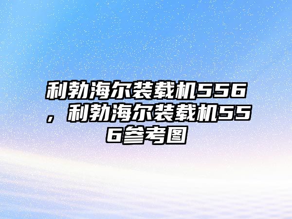 利勃海爾裝載機556，利勃海爾裝載機556參考圖