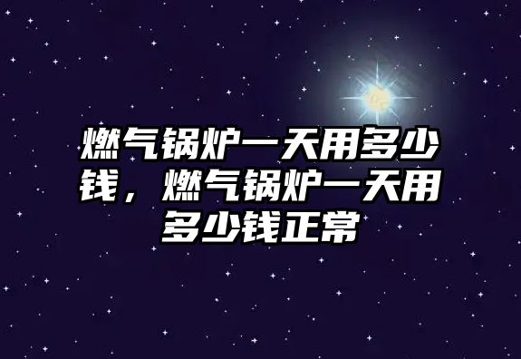 燃?xì)忮仩t一天用多少錢(qián)，燃?xì)忮仩t一天用多少錢(qián)正常