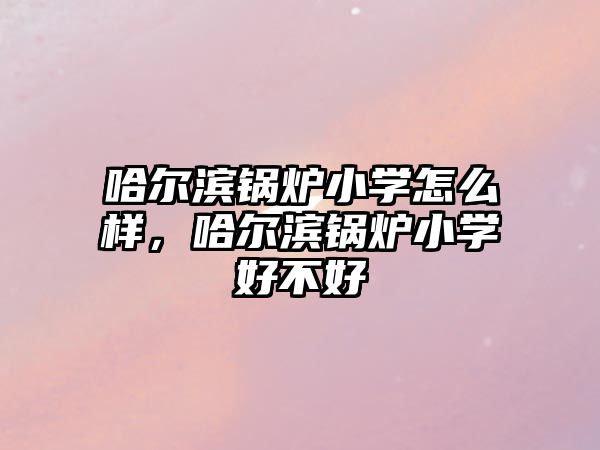 哈爾濱鍋爐小學(xué)怎么樣，哈爾濱鍋爐小學(xué)好不好