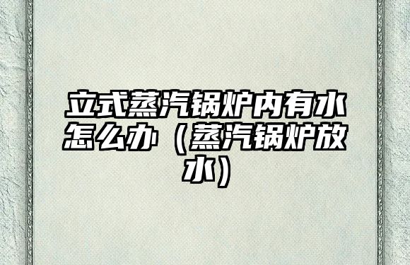 立式蒸汽鍋爐內(nèi)有水怎么辦（蒸汽鍋爐放水）