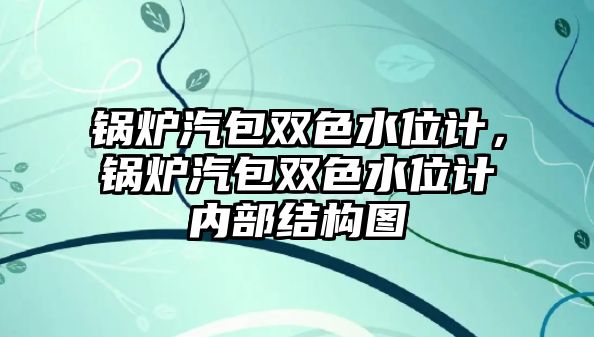 鍋爐汽包雙色水位計，鍋爐汽包雙色水位計內部結構圖