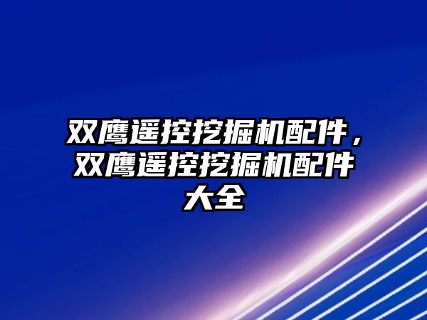 雙鷹遙控挖掘機(jī)配件，雙鷹遙控挖掘機(jī)配件大全