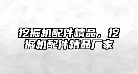 挖掘機配件精品，挖掘機配件精品廠家