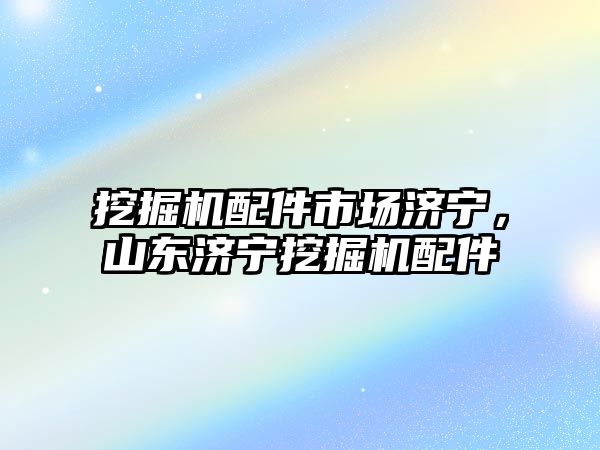 挖掘機(jī)配件市場濟(jì)寧，山東濟(jì)寧挖掘機(jī)配件