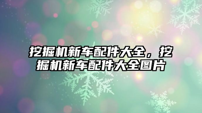 挖掘機(jī)新車配件大全，挖掘機(jī)新車配件大全圖片