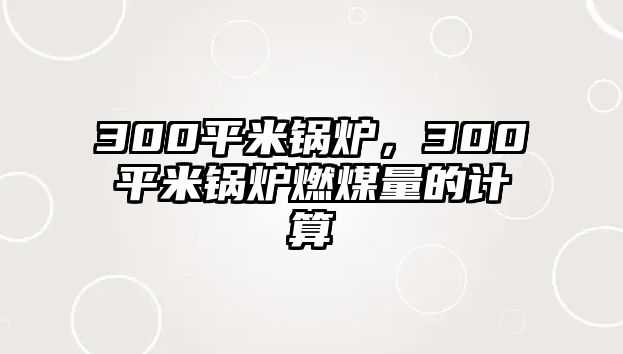 300平米鍋爐，300平米鍋爐燃煤量的計(jì)算