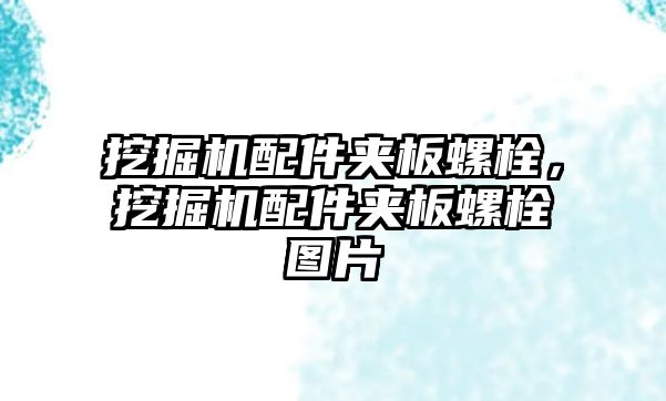 挖掘機(jī)配件夾板螺栓，挖掘機(jī)配件夾板螺栓圖片