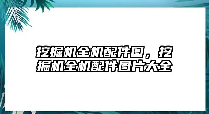 挖掘機(jī)全機(jī)配件圖，挖掘機(jī)全機(jī)配件圖片大全