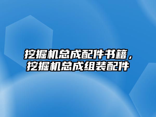 挖掘機(jī)總成配件書籍，挖掘機(jī)總成組裝配件