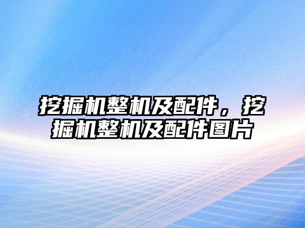 挖掘機整機及配件，挖掘機整機及配件圖片