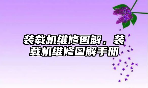 裝載機維修圖解，裝載機維修圖解手冊