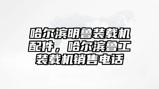 哈爾濱明魯裝載機配件，哈爾濱魯工裝載機銷售電話