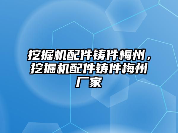 挖掘機(jī)配件鑄件梅州，挖掘機(jī)配件鑄件梅州廠家