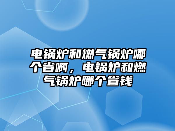 電鍋爐和燃?xì)忮仩t哪個(gè)省啊，電鍋爐和燃?xì)忮仩t哪個(gè)省錢