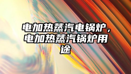 電加熱蒸汽電鍋爐，電加熱蒸汽鍋爐用途