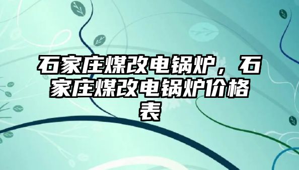 石家莊煤改電鍋爐，石家莊煤改電鍋爐價(jià)格表