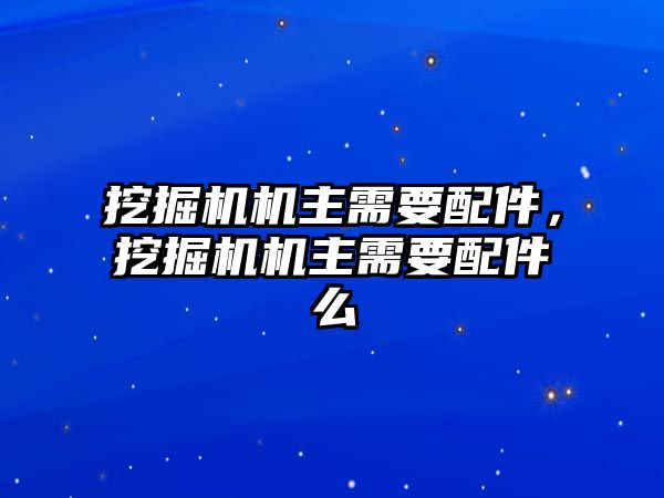 挖掘機機主需要配件，挖掘機機主需要配件么