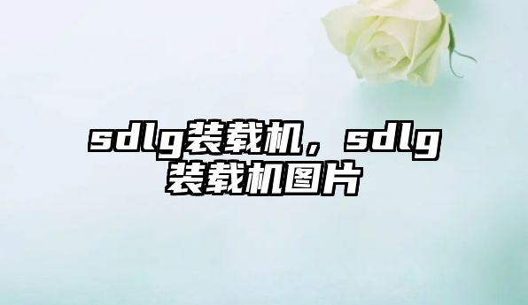 sdlg裝載機，sdlg裝載機圖片