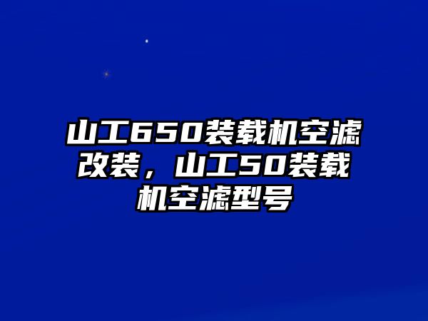 山工650裝載機(jī)空濾改裝，山工50裝載機(jī)空濾型號(hào)